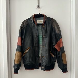 Bachrach Vintage 80s Men’s Leather Bomber